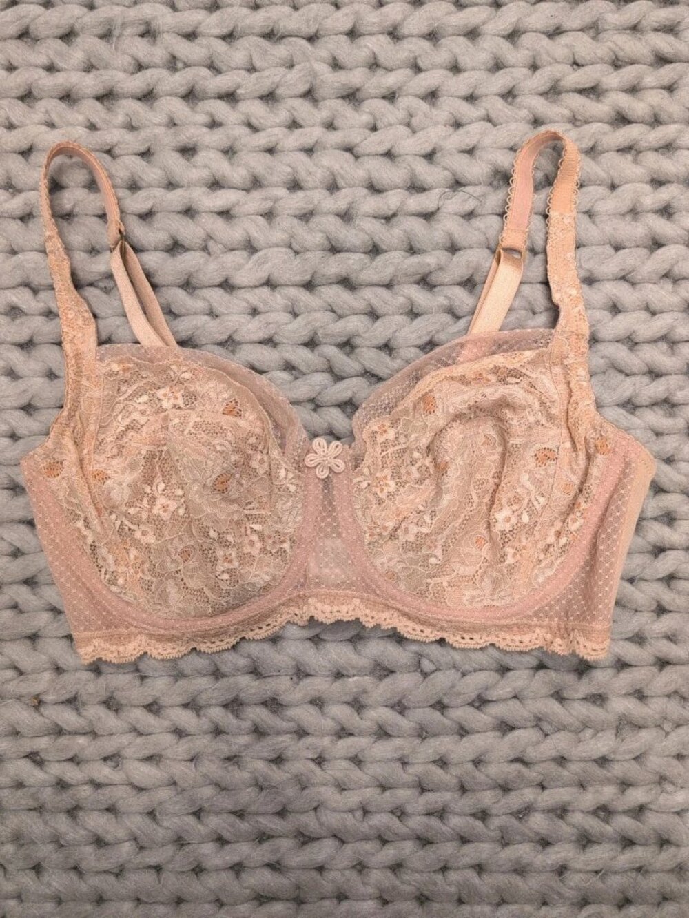 Fayreform Peach Balconette Underwire Bra 34F